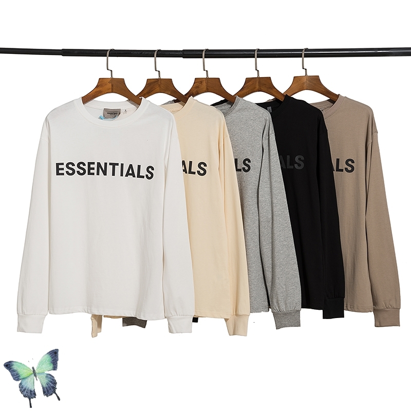 

2021 New Autumn t Shirt Fashion Round-neck T-shirt Men Women High Street Washed Long Sleeve Top Tees Gh8b, Dark grey