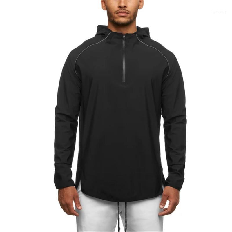 

2020 Fashion casual sweater men spring and autumn sports running fitness hoodies indoor outdoor wear men's jogging sweatshirt1, White