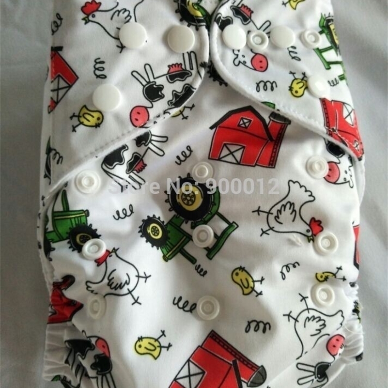 

New Design Colorful Wholesale New Prined Fabric Baby Infant Cloth Diaper 100 sets Resuable Waterproof Nappy one pocket nappies 201117, Clear