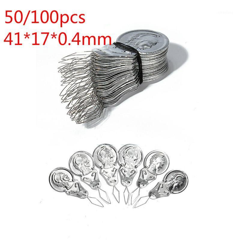 

Needle Threaders 50Pcs/100Pcs Hot Sliver Bow Wire Needle Threader Hand Machine Sewing Stitch Insertion Tool1