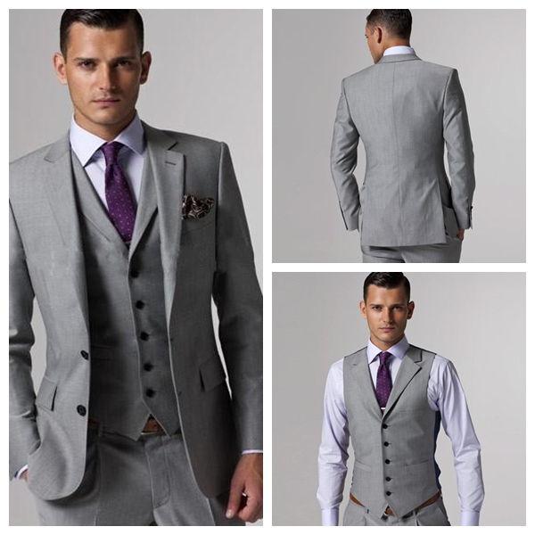 

New Arrival Two Button Notch Lapel Groom Tuxedos Men Business Suits Prom Man Blazer Waistcoat ( Jacket+Pants+Vest+Tie) A04, Orange