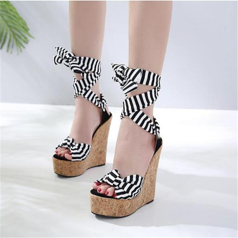 

2021 New Cotton Cork Woven with Copper on Tornozzle Women Shoes Ladies in Sexy Fashion From the High Heel Party 15 Centimeters TB2Y, Black