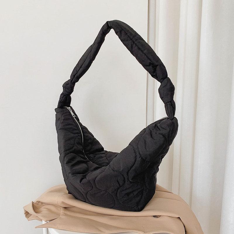 

Plaid Designer Shoulder Bags for Women 2021 Trend Soft Leather Large Capacity Luxury Shopper Handbag Female Travel Crossbody Bag, Black cloth