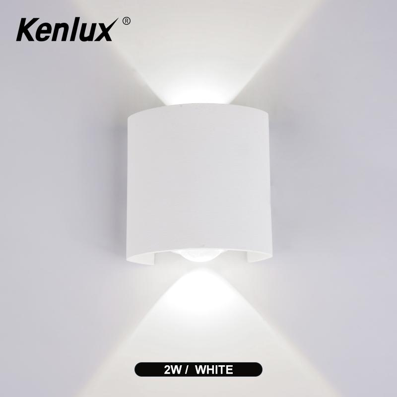 

Aluminum 2W White Black Wall Lamp Modern AC85-265v Painted Led Wall Light Bedroom Bathroom Lamps For Living Room Wandlamp