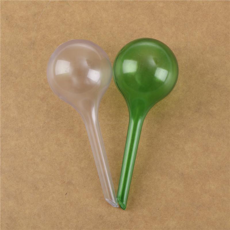 

PVC Travel House Plant Self Watering Bulb Shape Waterer Globes Automatic Irrigation Patio Lawn Garden Pot Planter, Green