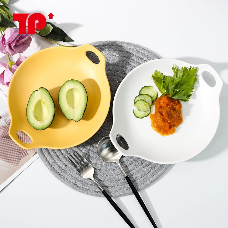 

Nordic Modern Simple Western /Steak round Dish Creative Trending Ins Style Japanese Salad salad bowl