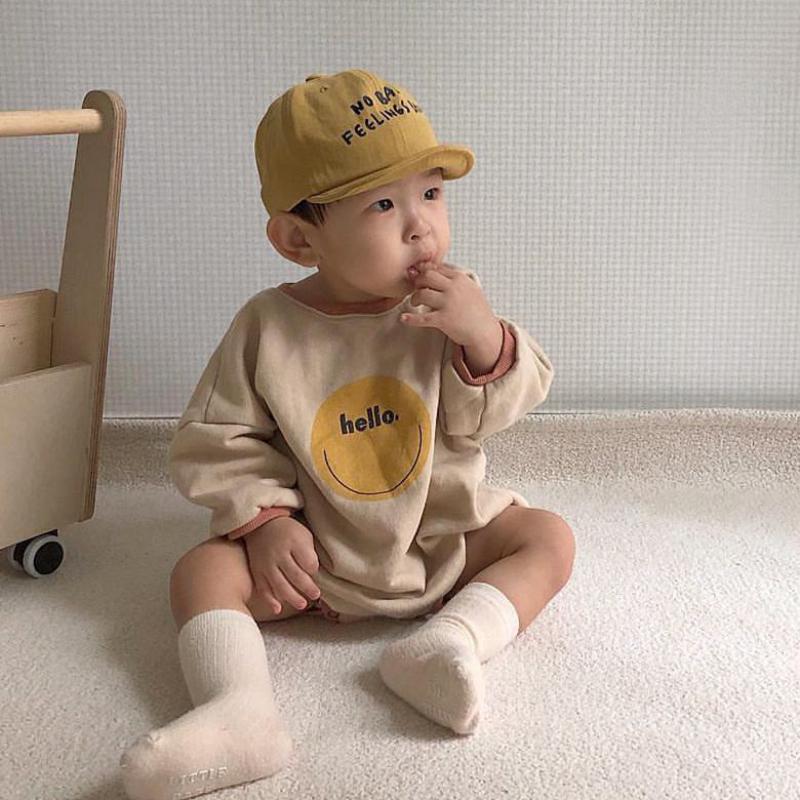 

2021 Autumn Winter Bodysuit New Baby Boy Girl Warm Infant Cartoon Long Sleeve Jumpsuit 6- Newborn Clothes 7txf, Khaki
