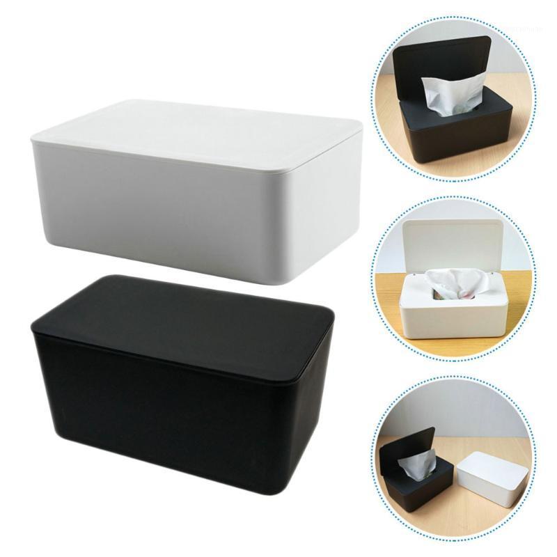 

2PCS Wet Tissue Boxes with Lid Tissue Boxes Sealed Wet Wipes1