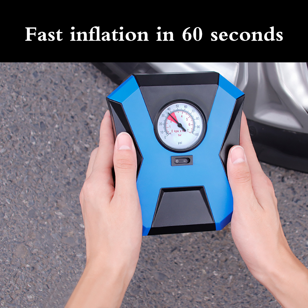 

Portable Mini Car Electric Tire Inflator Pump 12V 150 PSI Car Air Compressor LCD Digital Display Air Compressor Kit For Tire