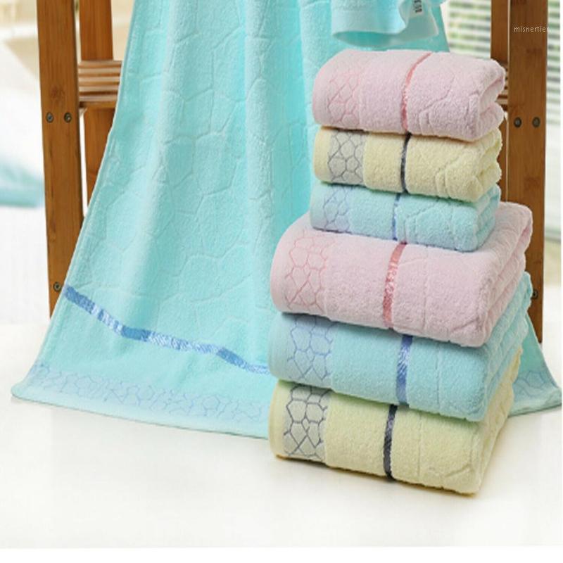 

3-Piece 100% Cotton Towels Low Twist Yarn Bath Hand Face Towel Set Gift box1, Pink