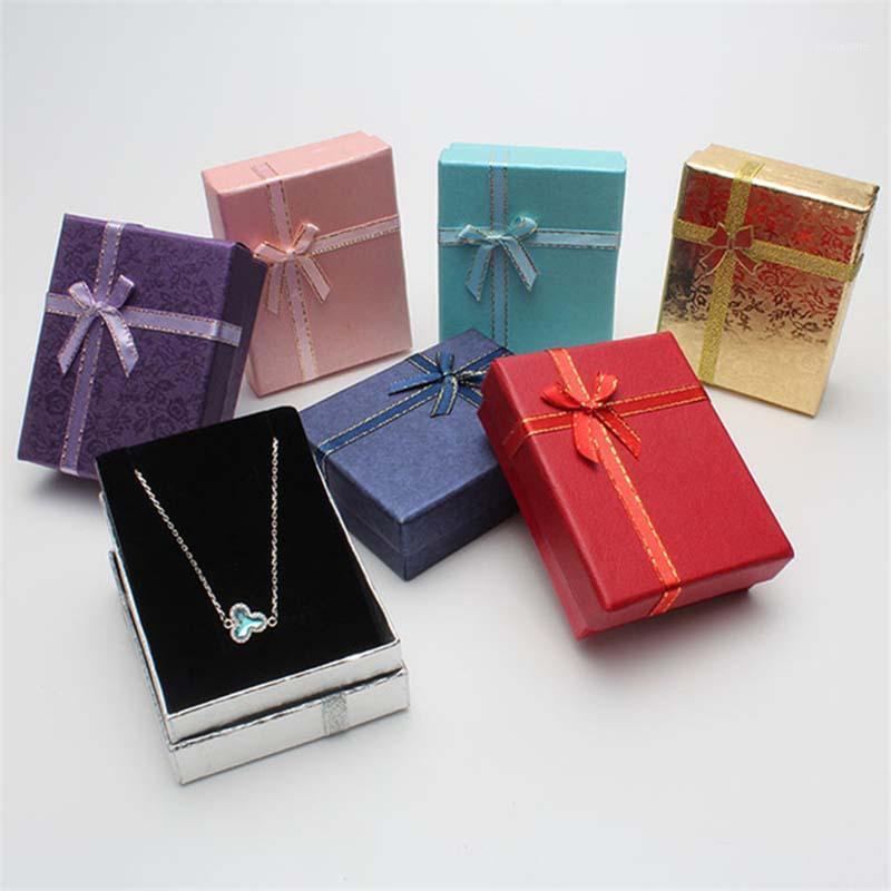 

Colorful Jewelry boxes Gift Boxes Classic style Ring Bracelet necklace for Valentine's Day girl's gift wrapping 1PC1