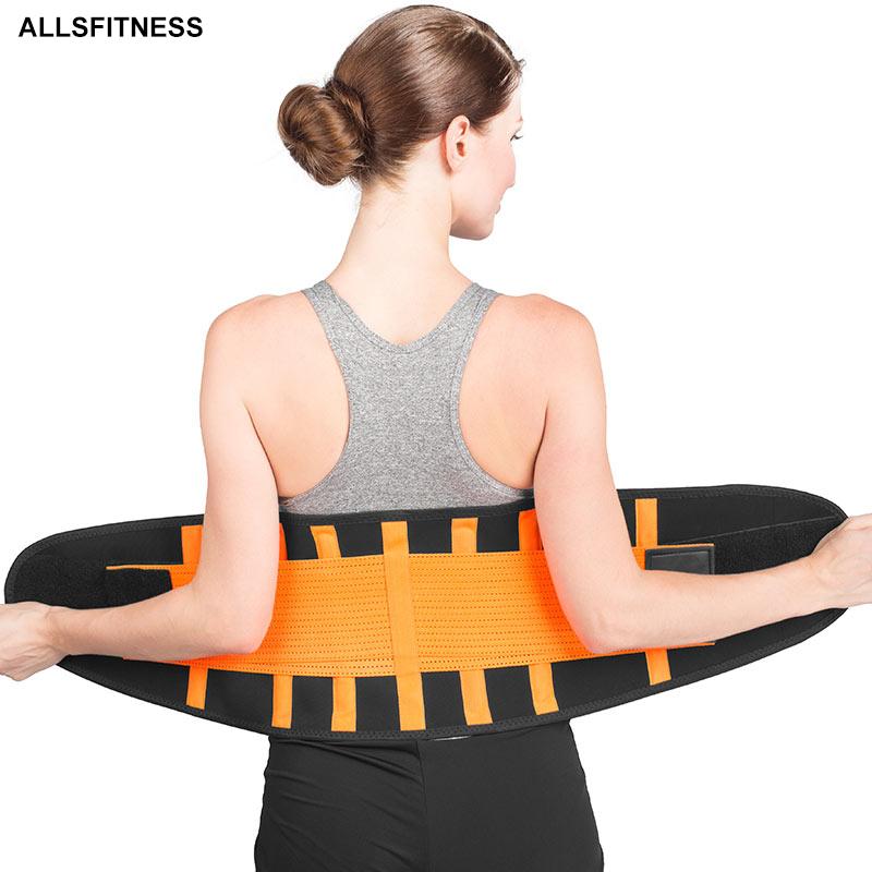 

Back Brace Waist Belt Spine Support Belts Breathable Compression Lumbar Corset Orthopedic Device Back Brace &Supports, Red