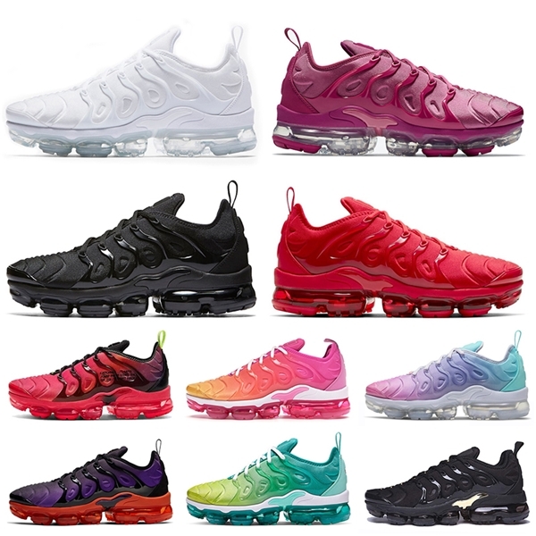 

2020 Hot Quality Vamaxpor White Black Pink Red Tn plus mens running shoes size 13 Fashion Tns women trainers sneakers athletic shoes