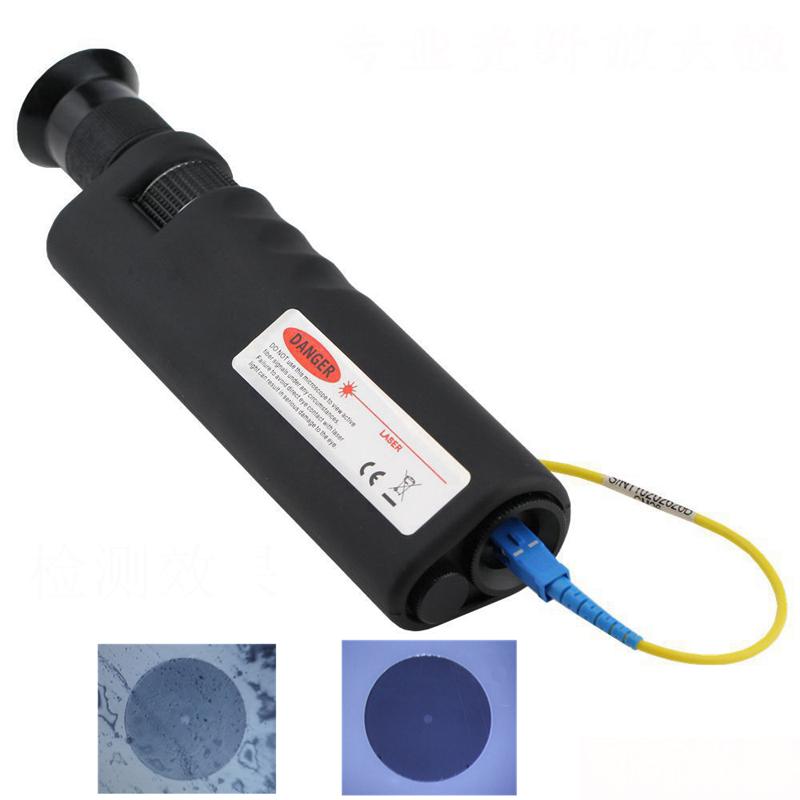 

400X and 200X Fiber Optical Inspection Microscope with 2.5mm&1.25mm Adapter