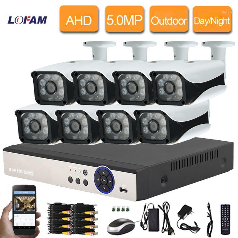 

LOFAM CCTV Camera System 8CH 5MP AHD DVR NVR Kit Video Surveillance System 8CH Outdoor Waterproof 5.0MP Security Camera1