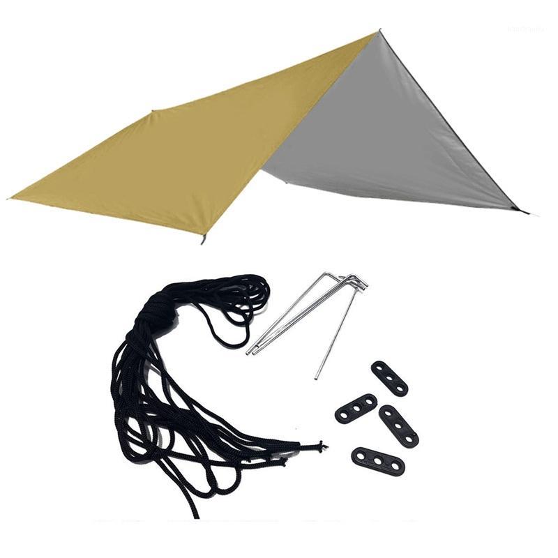 

SEWS-3X3M Rain Tent Tarp Waterproof Oxford Shelter Lightweight for Outdoor Camping Hammock Tent Garden Awning Canopy1