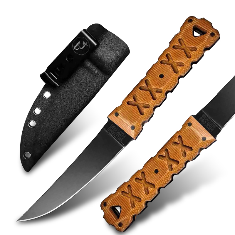 

Winkler Williams M2 steel tactical straight knife with kydex sheath outdoor camping hunting self-defense EDC practical high hardness sharp fixed blade tools knives