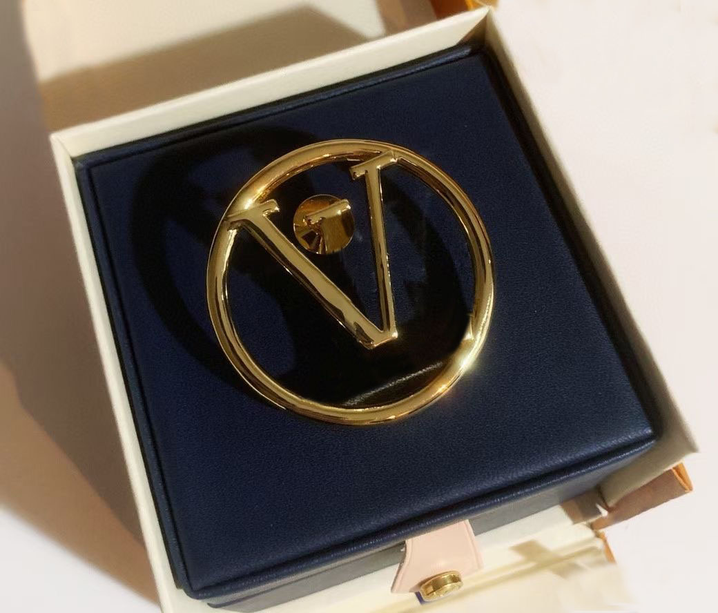 Fashion gold Charm Pins brooches for mens and women party wedding lovers gift jewelry engagement with box NRJ-image-755515474