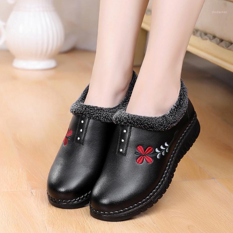 

New 2020 Boots Women Winter Snow Boots Winter Women Female Shoes Warm Plush Antiskid Bottom Thermal Waterproof1, Black