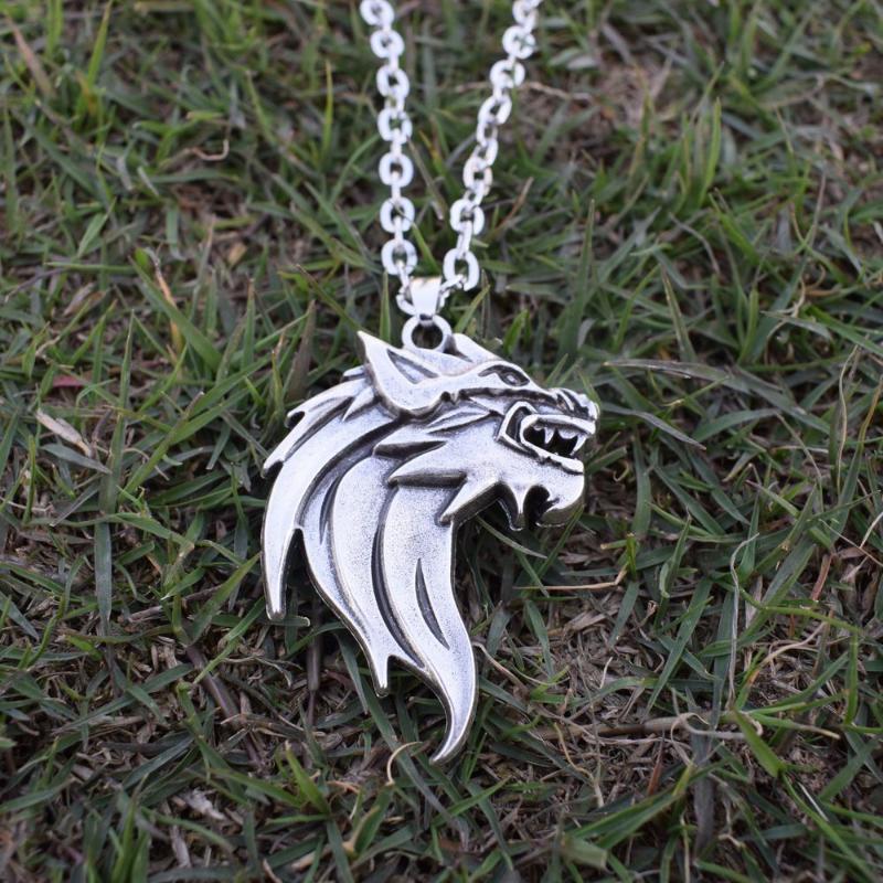 

Howling Wolf Necklace Wolf Charm Nature Pendant jewelry 12pcs
