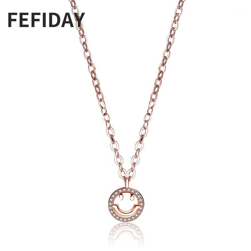 

FEFIDAY Vintage Women Stone Female Crystal Choker Zircon Jewelry Rose Gold Necklace Women Woman Fashion Pendants Necklaces 20201