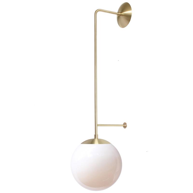

modern bronze gold golden LED wall lamp light up down bathroom copper color Glass ball wall light lamp sconce LED golden