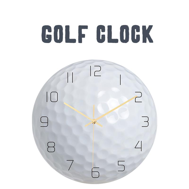 

Round golf exterior wall clock mute home decoration wall clock Digital For Living Room Design DIY Home