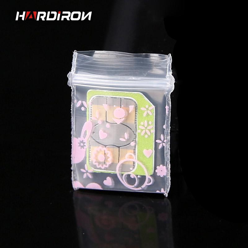 

HARDINTON 0.2MM 1.8x2.6CM Super Mini Transparent Zipper Bag Small Jewelry Storage Environmental Protection Package Bag