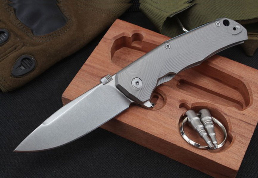 

New steel lion tactical folding knife M390 Titanium outdoor hunting knife camping survival self defense pocket knife UT85 BM42 Godfather 920