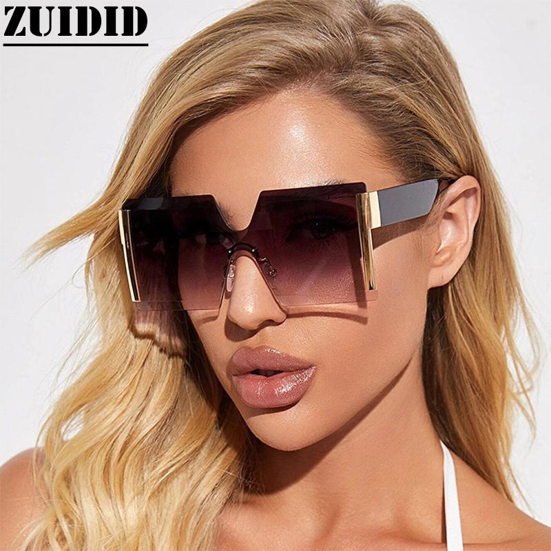 

Sunglasses Fashion Personality Oversized Trend Polar Black Pink Gafas De Sol Rimless Moda Mujer Okulary Vintage Vasos