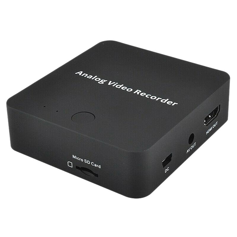 

NEW-Analog Video Recorder AV Capture Transfers to Digital Format VHS to Digital Converter for Hi8,DVD,VCR, Black