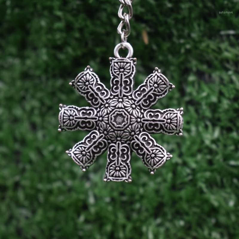 

Unique Double-sided Runes Keychain For Women Men Talisman Jewelry Nordic Amulet Runes Pendant1