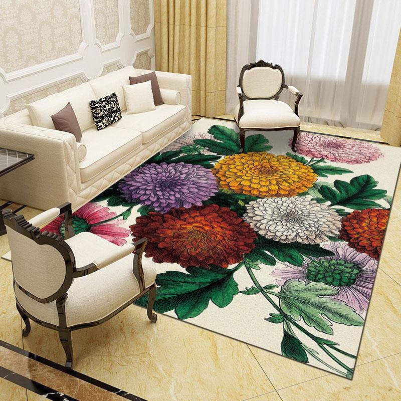 

Rectangular Living Room Carpet Home Bedside Mat Corridor Floor Carpet Decoration Bedroom Children'S Room Large1, Brown