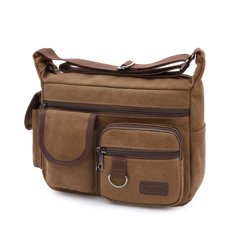 

HBPMultifunctional Men's Vintage Briefcase Canvas Business Office Messenger Laptop Large Capacity Shoulder Bag XA509F Q0112