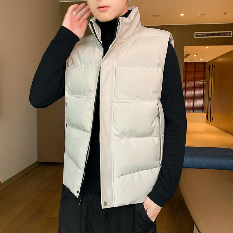 

Gilet homme Men Vest Coats Autumn Winter Warm Waistcoat 2020 Casual Sleeveless Vest Jackets Fashion Men's Waistcoats Clothing, Khaki