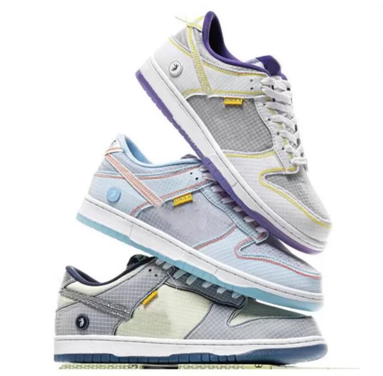 

2022 Authentic Union Outdoor Shoes Pistachio Men Women Light Blue Midnight Navy Lakers Grey Purple Yellow Skateboard Sports Sneakers With Original Box, 28