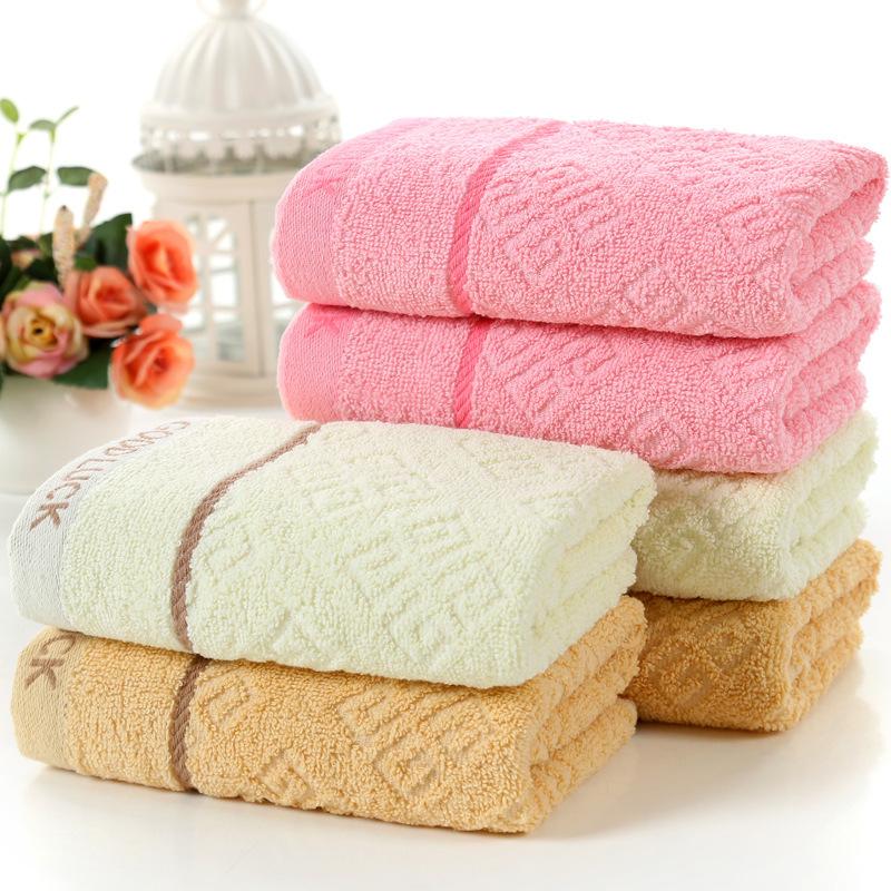 

T037A Printed cotton soft Microfiber Absorbent bathroom Home towels thick quick dry face towel, Pink