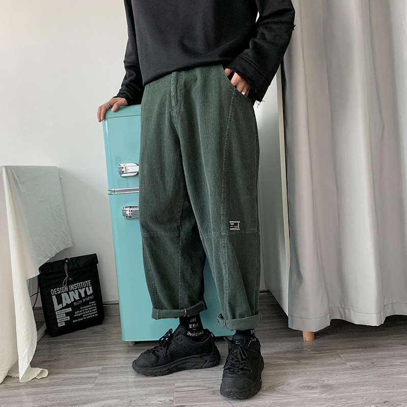 

2021 Mo Yi Moyi Origonal Autumn and Popular Winter Mark Style Big Male Elastic Corduroy Pants Dk687 Lfna, Red