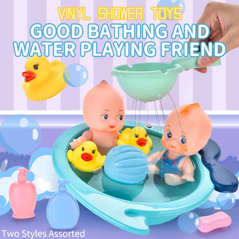 bañera de juguete con ducha
