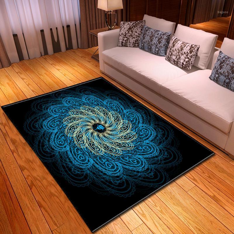 

Nordic Bohemia Black Carpets Home Decor Bedside Bedroom Area Rugs Soft Flannel Dining Table Mat Living Room Carpet1, No-3