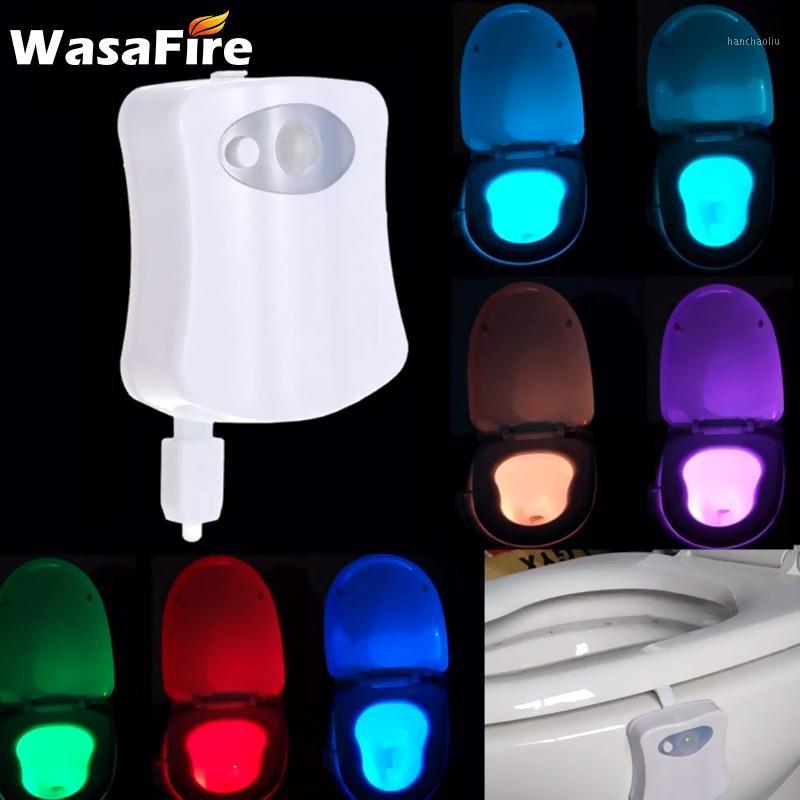 

Smart PIR Motion Sensor Toilet Seat Night Light 8 Colors Backlight Waterproof Toilet Bowl Lights LED WC Lamp1