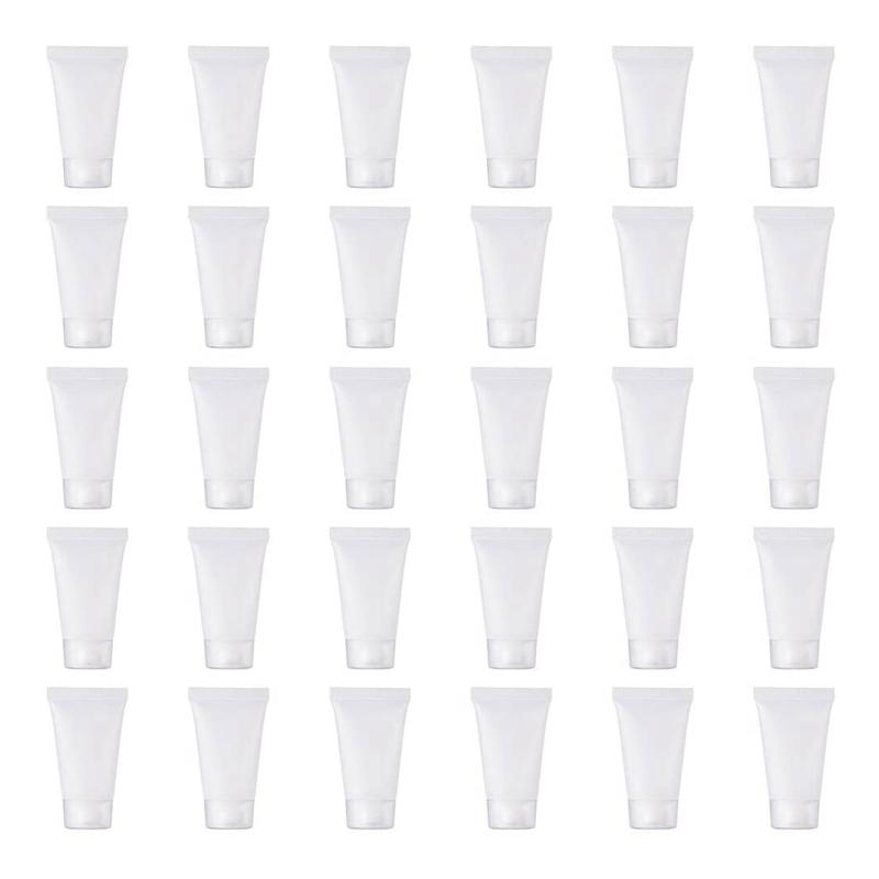 

50Pcs 15Ml Refillable Tube Empty Lotion Bottle Soft Tube with Cap Travel Squeeze Make Ups Container Refillable Bottles