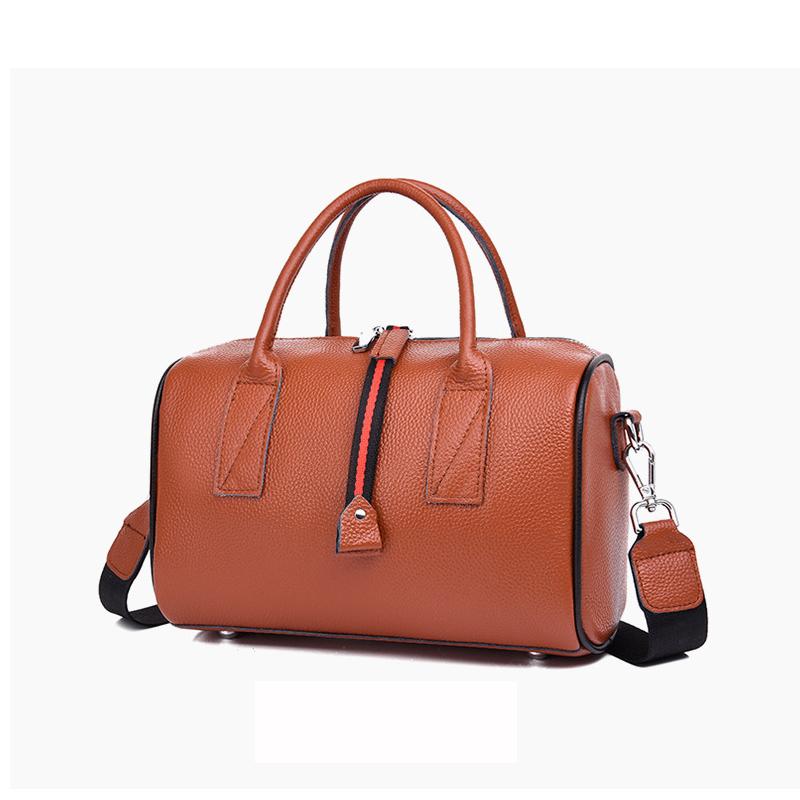

Evening Bags Fashion Trend Luxury Designer Handbags For Women Genuine Leather Boston Casual Vintage Top Handle Shoulder Tassel Messenger Bag