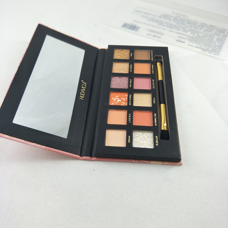 

MOJI 12 color carp eyeshadow pearl matte eyeshadow everyday color orange 12color eye shadow palette, Customize