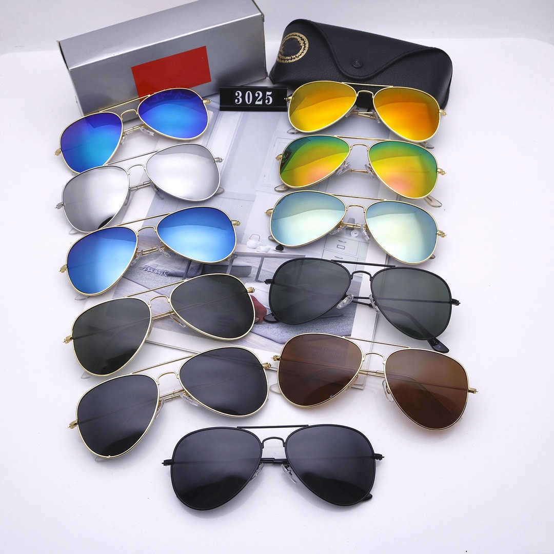 

Fashion Men Retro Aviator Sunglasses Women classic pilot sport HD polarized sun glasses Toad Mirror luxury high quality Driving Goggles, White;black