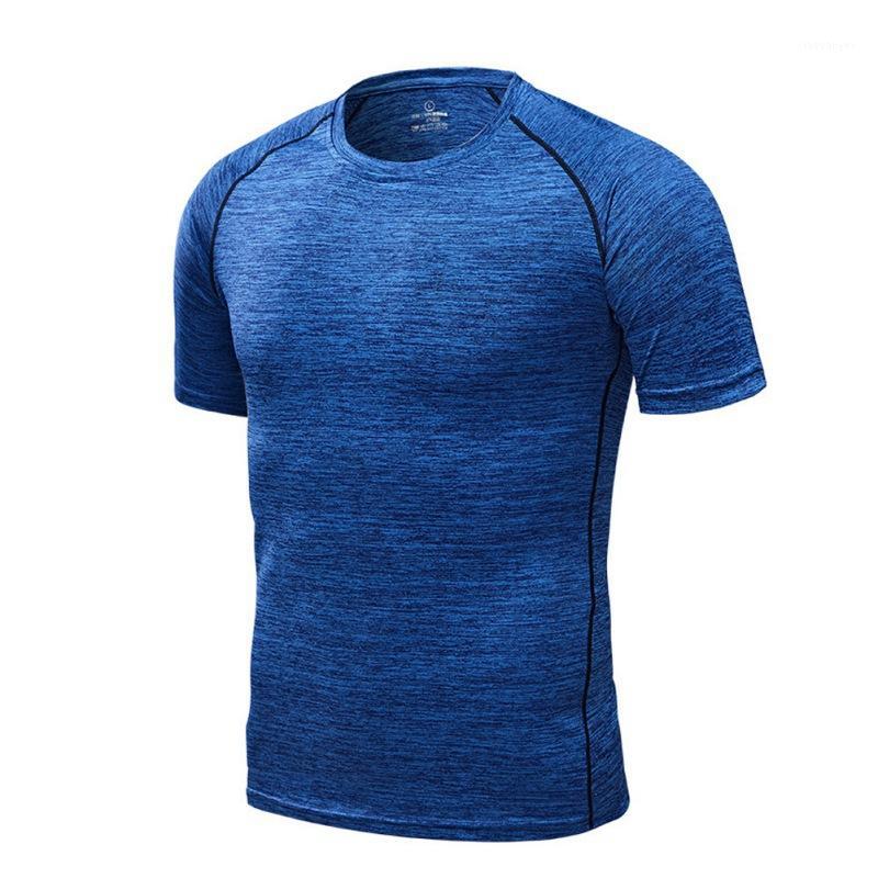

Sports Shirt Men Women Elastic Yoga Sports Round Neck Quick-drying Short Sleeve Athletic Shirts Running Shirt Summer T1