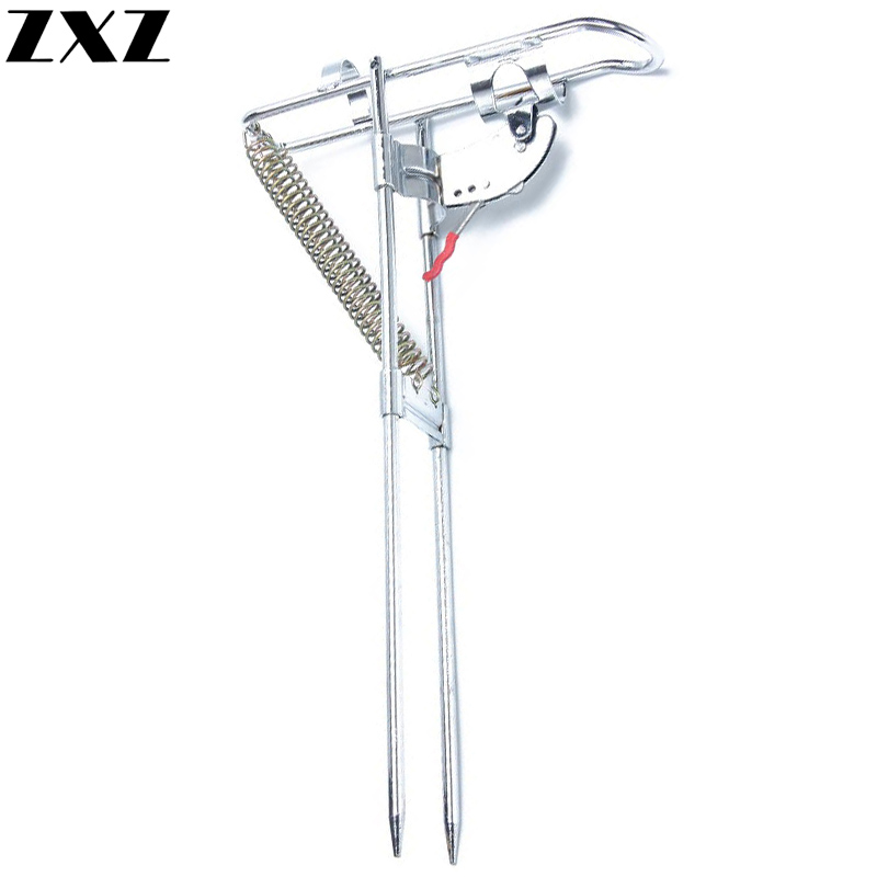 

Universal Stainless Steel Double Spring Automatic Adjustable Fishing Rod Pole Bracket 50kg Sea Fishing Rod Stand Holder Tools