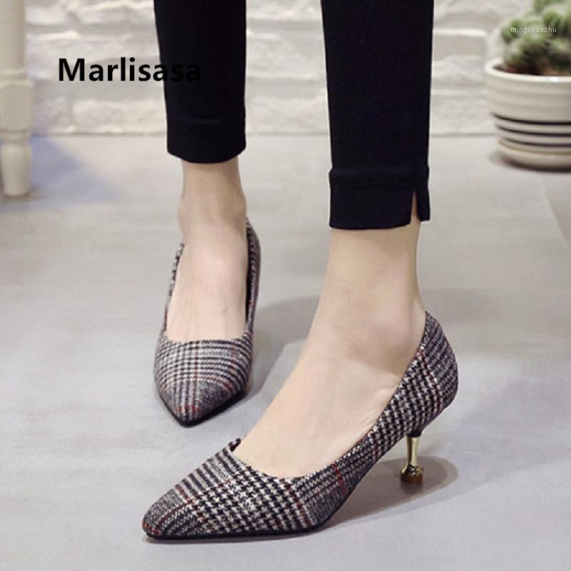

Marlisasa Mujer Tacones Altos Women Casual Sweet Spring Slip on High Heels Ladies Fashion Heeled Shoes for Office H50921