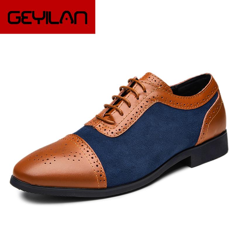 

Men's Dress Shoes 2020 NEW Arrival Formal Business Shoes Men Vitage Design Lace-Up Leather, Black