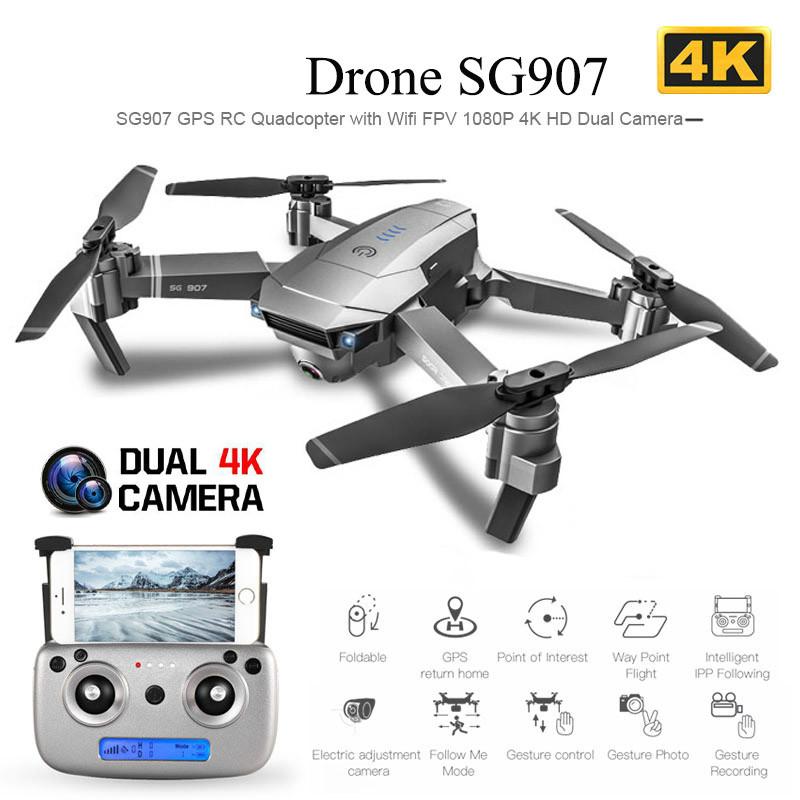 

Sg907 Gps Drone With 4k 1080p Hd Dual Camera 5g Wifi Rc Quadcopter Optical Flow Positioning Foldable Mini Drone
